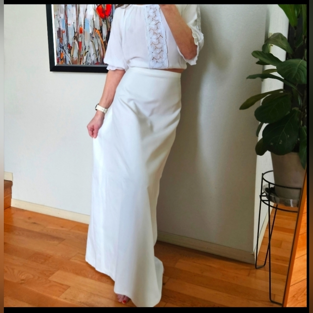 Custom made Bustle Back Bridal skirts by Plum Altar